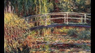 Video thumbnail of "Claude Debussy : Arabesque No.1. Claude Monet : Paintings."