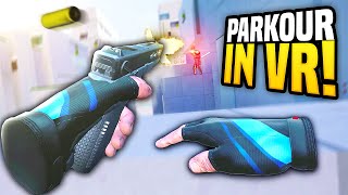 NEW PARKOUR GAME BUT IN VIRTUAL REALITY - Stride VR Gameplay