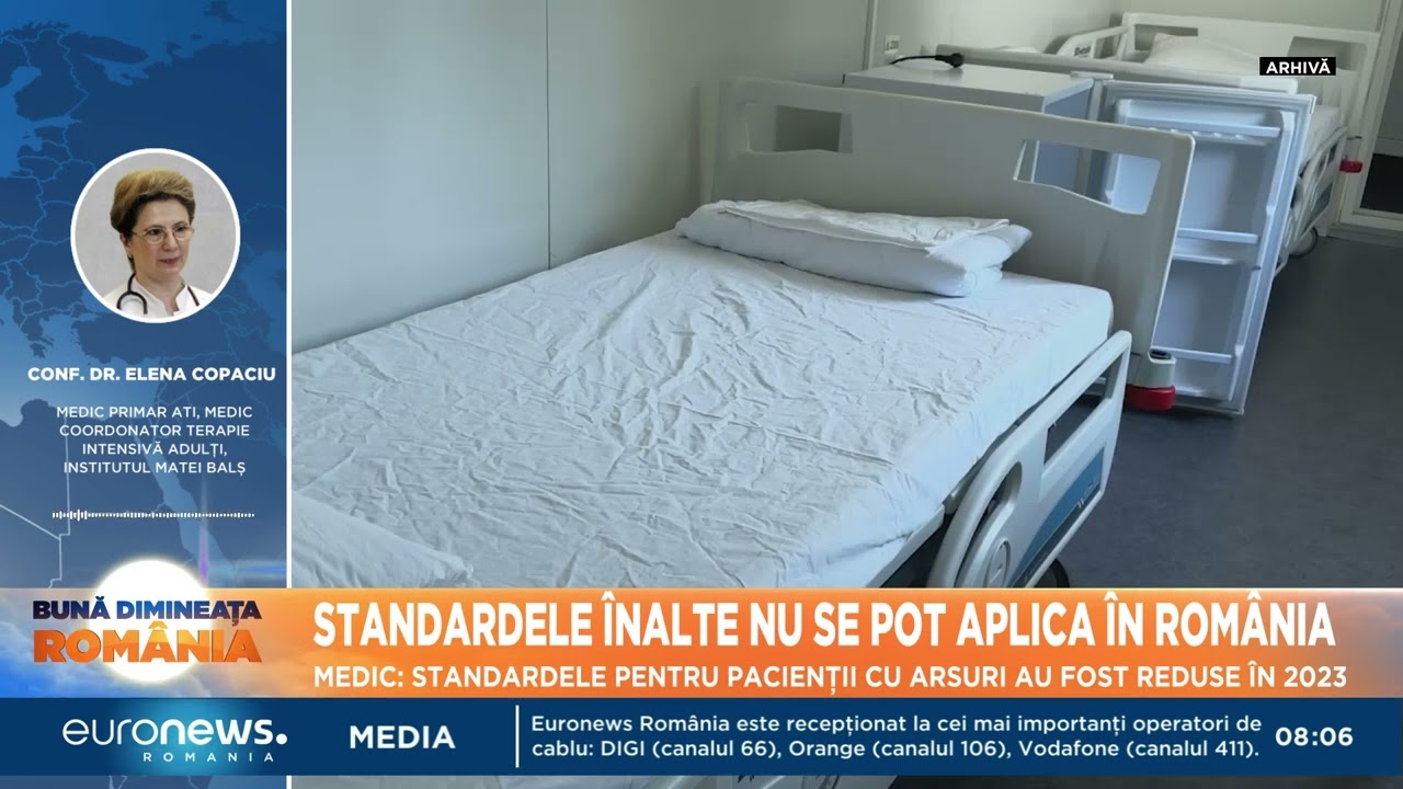 Medic: În 2023, standardele pentru pacienții cu arsuri au fost reduse, dar motivele rămân neclare.