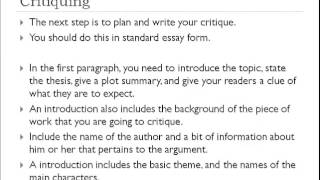 CCC English Comp I Assignment 5 Tutorial