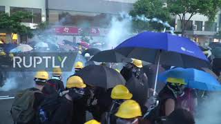 Subscribe to our channel! rupt.ly/subscribe riot police clashed with
protesters on sunday in hong kong as demonstrators were met teargas
while they rall...
