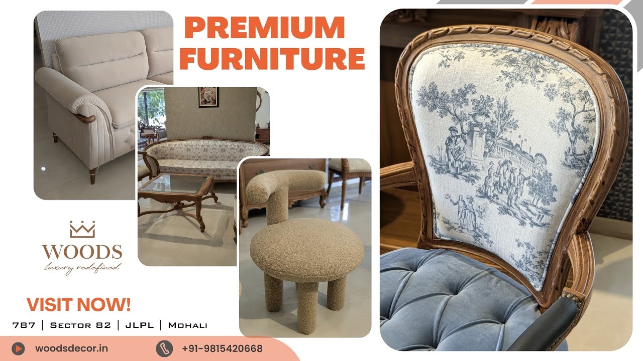 Luxury Sofa Sets, Modern Bed & Classic Chairs | Explore Premium Furniture at Woods Decor