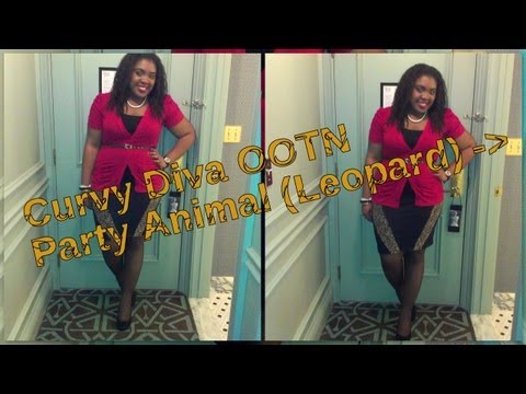 Curvy Diva OOTN | Party Animal (Leopard Body Con)