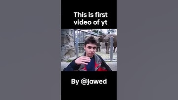 First video of YouTube Me at the zoo Than and now I jawed karim @jawed #shorts  #memes #youtube