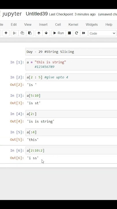Day 29 | String Slicing | Mechanical to data science #datascience # ...