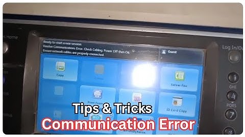 Xerox 5855 Finsher Communication Error. Check Cabling Power off then On Tips and Tricks Video
