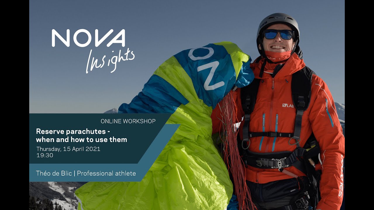 ⁣NOVA Insights #2 – Theo de Blic: Reserve Parachutes – when and how to use them? (ENGLISH)