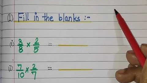 Class-5 |Chapter-6 | Multiplication of Fractions (Exercise 6.2)