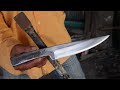 MAKING OF A SUPER STRONG FULL TANG KNIFE FROM A BROKEN CAR SPARE PART
