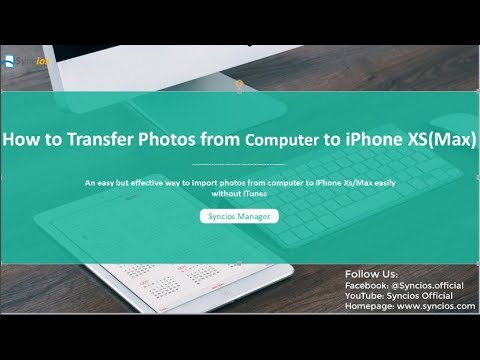 How to Transfer Photos from Computer to iPhone Xs/Max Freely without iTunes - YouTube