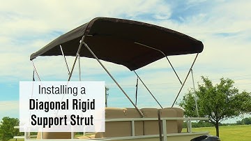Installing a Diagonal Support Strut on a Bimini
