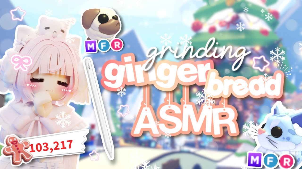 *ੈ🎄✩‧₊ Grinding Gingerbread (Apple Pencil Asmr)! | Adopt Me Video 
