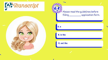 GoTranscript MCQ Test Answer | Please read the guidelines before filling ___ application form.