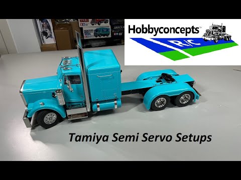 1/14 Tamiya Semi Trucks - Servo Setup - HC Shorts - YouTube