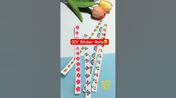 ✨ DIY Handmade Sticker Rolls 😍 @ArasEasyArt #diy #stickers #ytshorts #viral