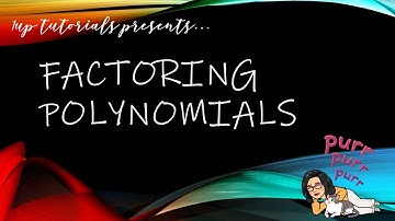 G10 - Factoring Polynomials
