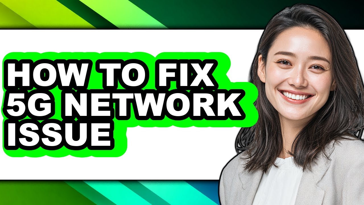 How to Fix 5g Network Issue (only Way) - YouTube