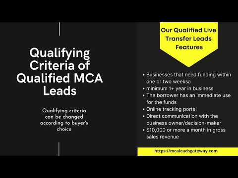 Why MCA Live Transfer Leads from MCA Leads Gateway | Merchant Cash