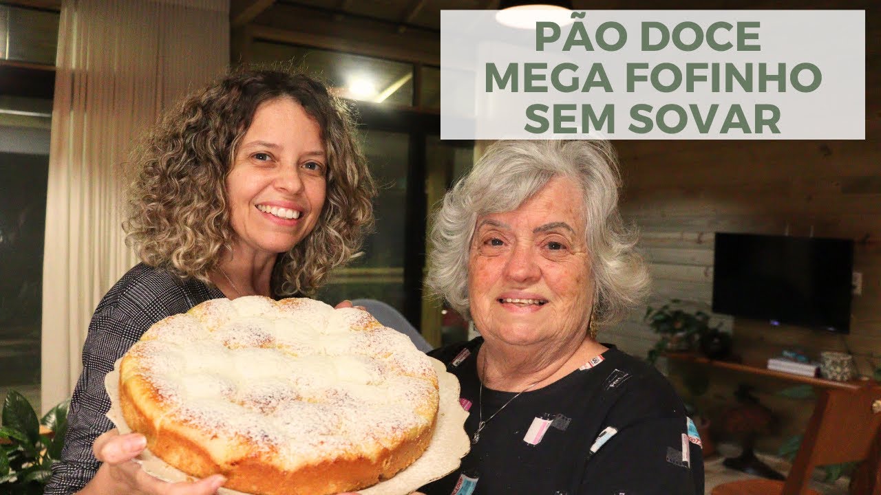 Pão doce mega fofinho - sem sovar