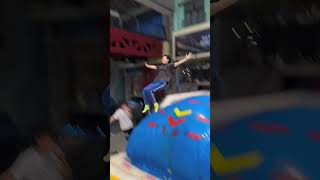 This Trampoline Is 🥱🥱😲 So Fun! Why Didn't We Just Start Jumping Around Like This When We Were Kids