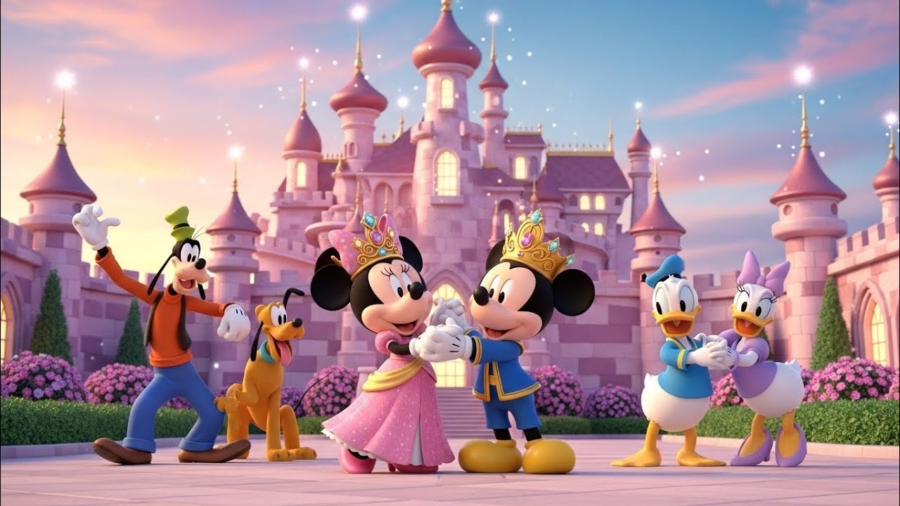 Mickey and Minnie Magical Couple Dance | Kids Fairytale Musical Party | Fun Cartoon Animation
