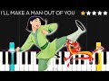 Mulan - I’ll Make A Man Out Of You - Disney | EASY Piano Tutorial