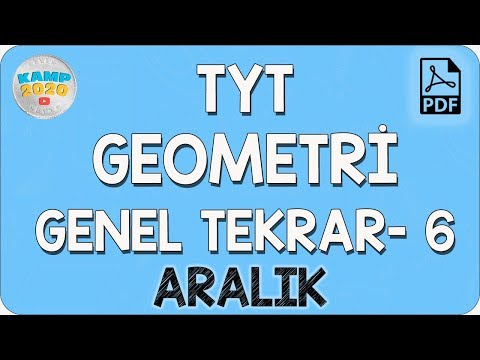 TYT Geometri Genel Tekrar- 6 (Aralık) | Kamp2020