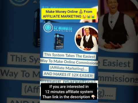 how to make money online by affiliate marketing in 2021 | 12 Minutes Affiliate System #shorts #YA