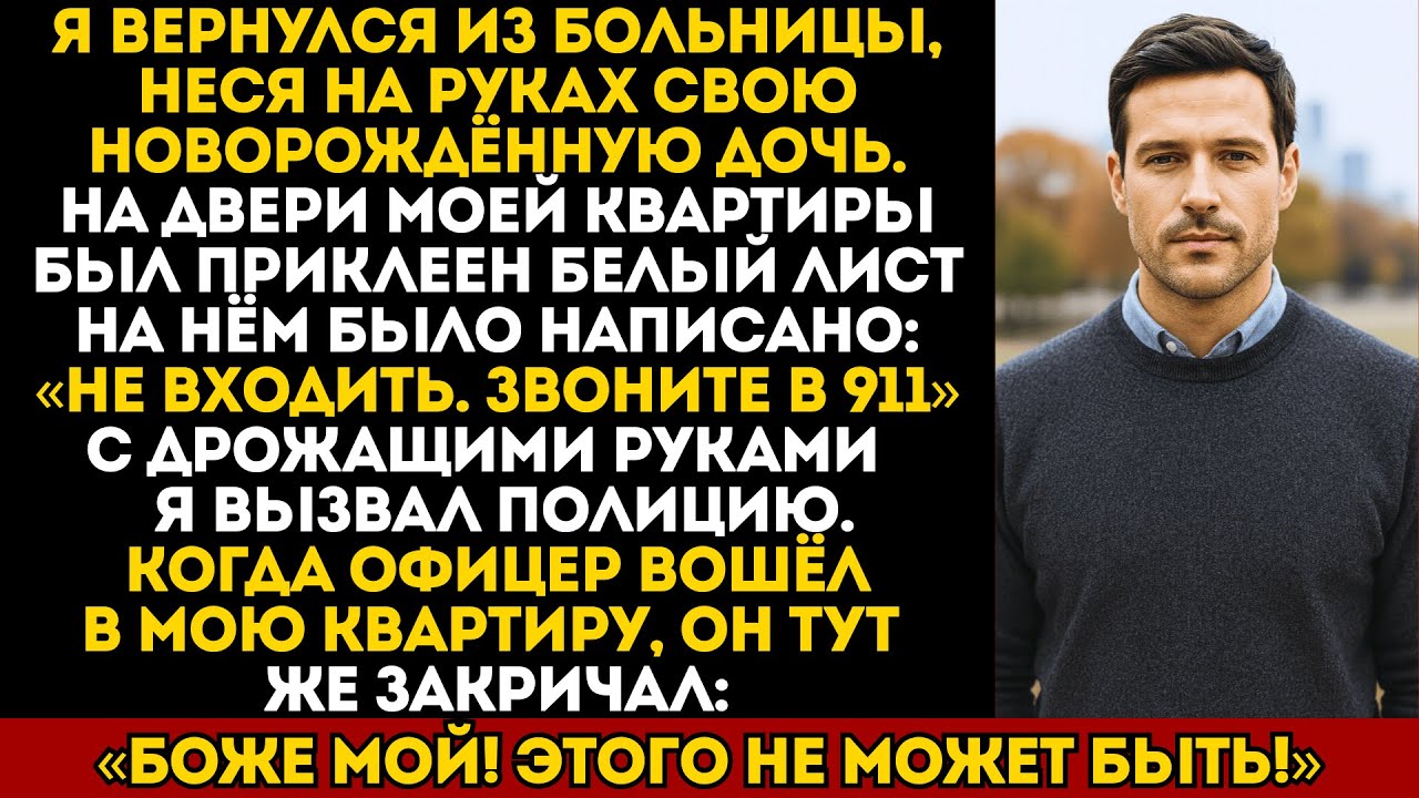 «Не входи, звони 911» — так гласила записка. Но то, что нашли полицейские, сломало мне жизнь.