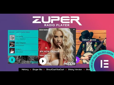 Zuper - Shoutcast and Icecast Radio Player With History - Elementor Widget - Installation