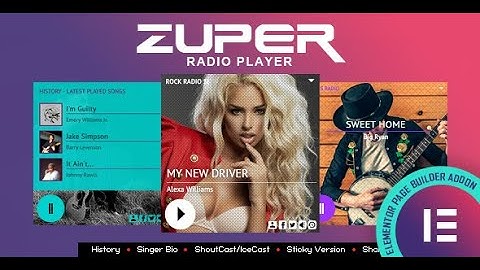 Zuper - Shoutcast and Icecast Radio Player With History - Elementor Widget - Installation