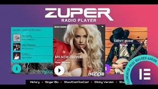 Zuper - Shoutcast and Icecast Radio Player With History - Elementor Widget - Installation
