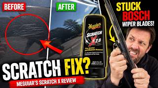 Testing Meguiar’s ScratchX Fine Scratch Removal Review + Stubborn Bosch Wiper Blade Removal!