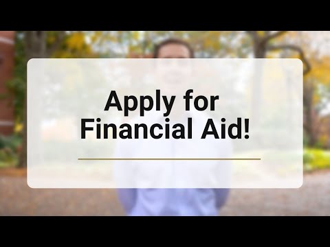 It's Time to Apply for Financial Aid!