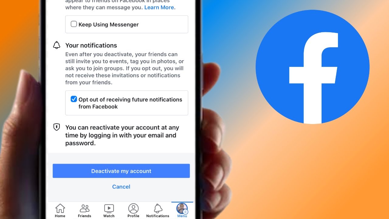 How to Deactivate Facebook Account in iPhone 2023 Deactivate