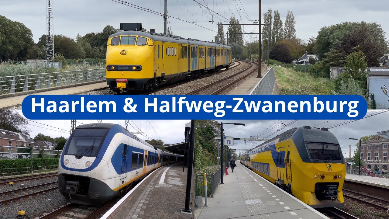 Treinen op de stations Haarlem & Halfweg-Zwanenburg - 7 oktober 2023