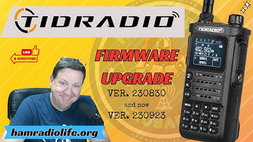 Tidradio TD-H8 Firmware Upgrade