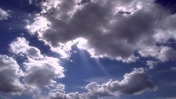 Sun Rays & Clouds - Time Lapse