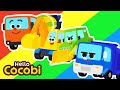 ⛏️Strong Heavy Vehicles Gather Round | Car Songs | Excavator, Bulldozer | Kids Songs | Hello Cocobi