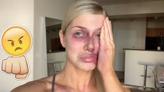 I GOT BEAT UP BY A MAN PRANK ON BOYFRIEND!!! VERY EMOTIONAL *HE CRIED*