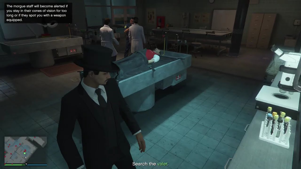 That's how you search the valet's pockets - GTA Online