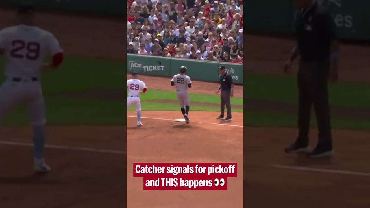 Connor Wong and Brayan Bello executed the pickoff play at second perfectly!