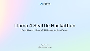 Llama 4 Seattle Hackathon Best Use of Llama API Winner: Team Promisekeeper