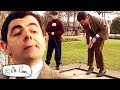 Playing golf  mr bean funny clips  mr bean official