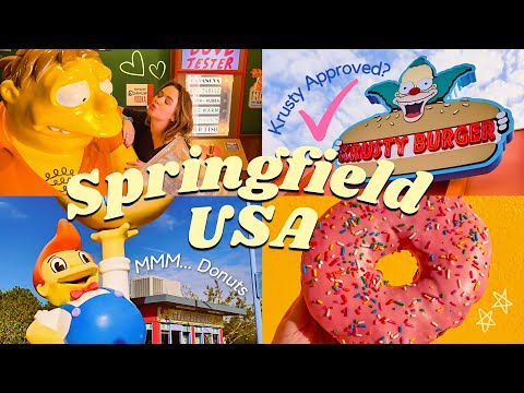Vidéo: The Simpsons Land à Universal Studios Florida
