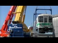 車体吊り上げ作業｜元SKR301が紀州鉄道にやってきた の動画、YouTube動画。