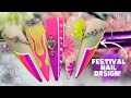 FESTIVAL NEON NAIL ART TUTORIAL| FLAME NAILS| FLORAL NAILS| FRENCH TIP| MADAM GLAM