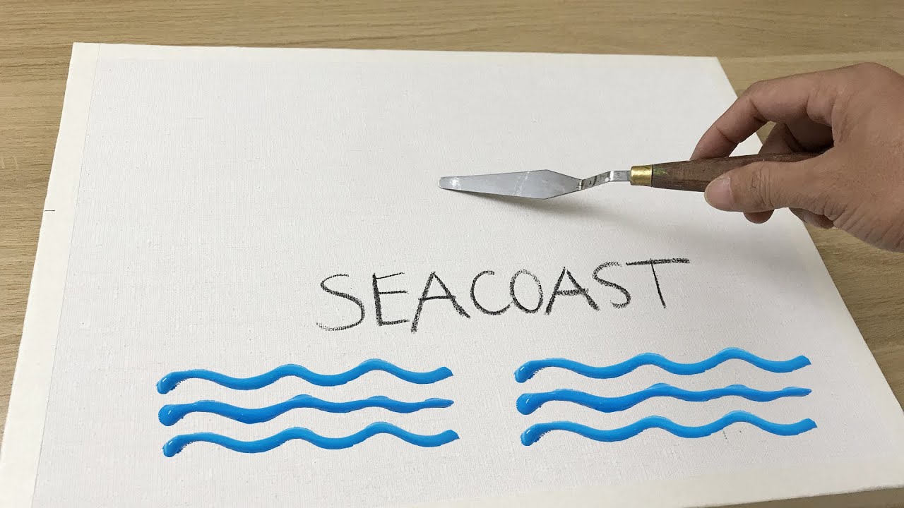 Daily Challenge #43 / Acrylic / Wow Art / Wild Daisy on The Coast