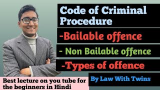 Code of criminal procedure | bailable offence | non bailable offence | types of offence | ccsu | hpu