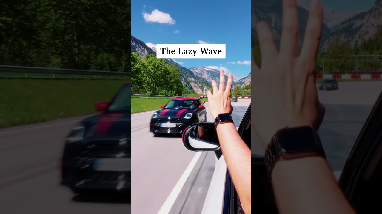 Best MINI Driver wave? You decide. #MINIJCW #youtubeshorts